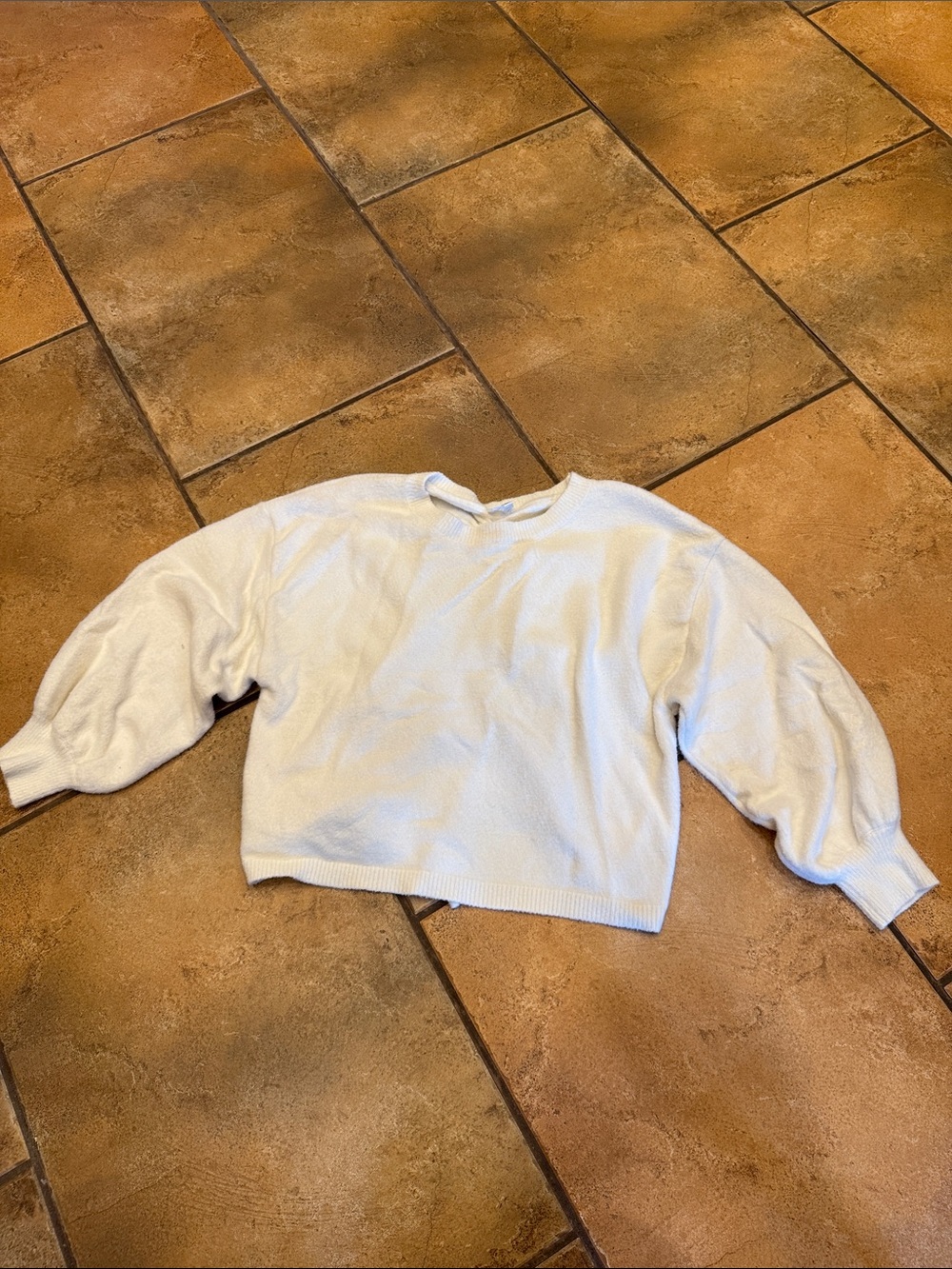 Le Lis Cream Crewneck Sweater for Men